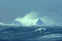Antarctic Iceberg in Storm(12823 bytes)